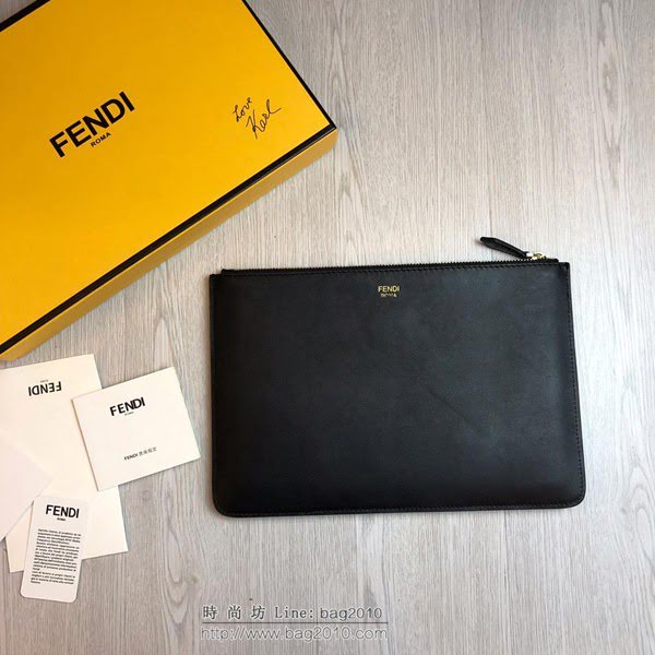 FENDI最新款手包 原單品質 進口小牛皮 小怪獸 芬迪手拿包 logo皮信封手包  fdz2121